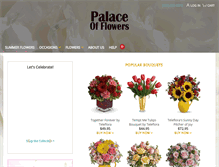 Tablet Screenshot of palaceofflowerssouthbend.com